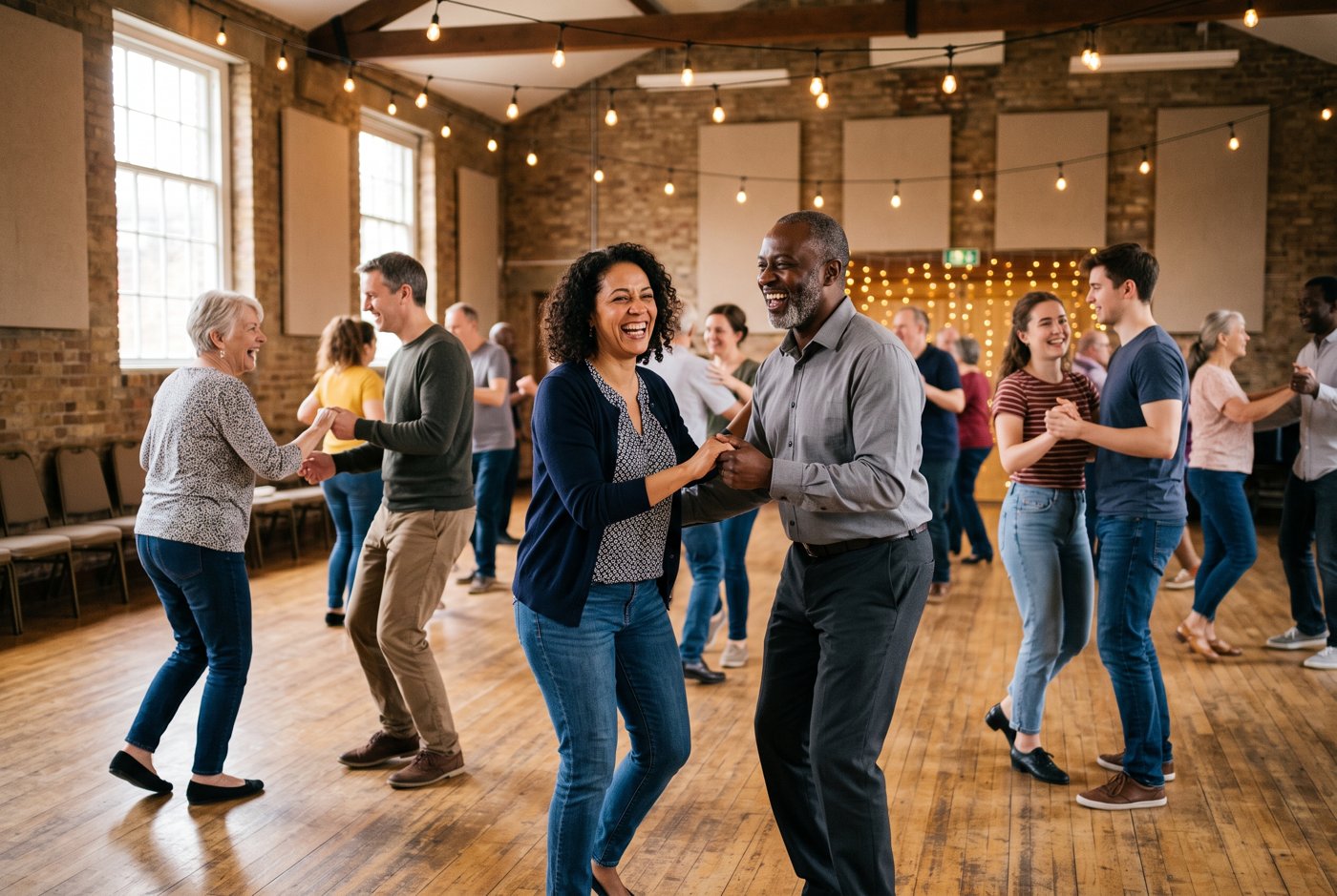 Dance class in a recreation center