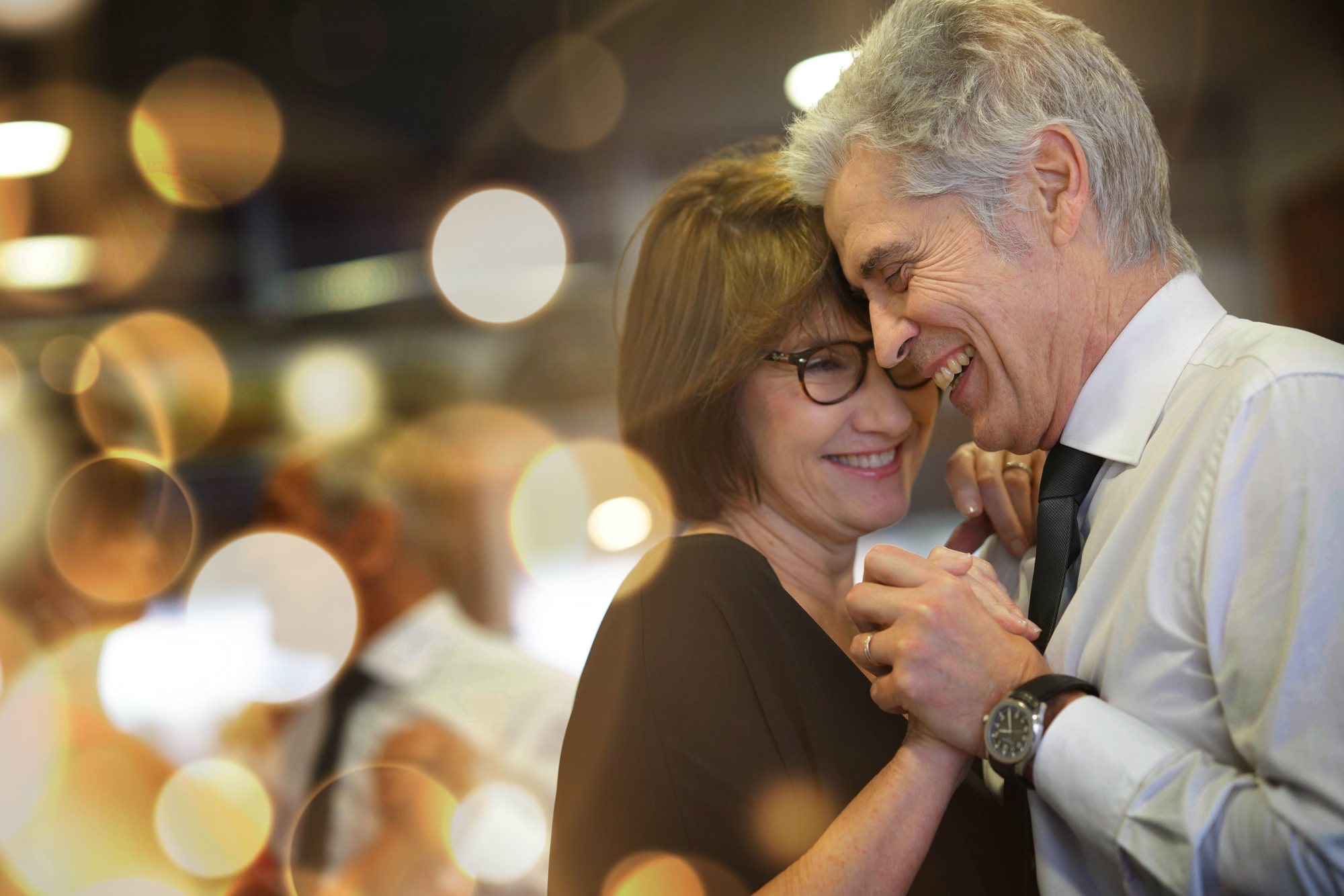Older adults dancing
